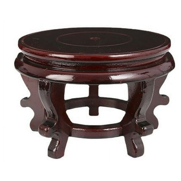 BERTDOMD Wooden Seat Stool Mini Foot Stool Mini Wooden Stool Display Stand Round Wood Plant Stand Flower Pot Shelf for Dining Room Outdoors Decor
