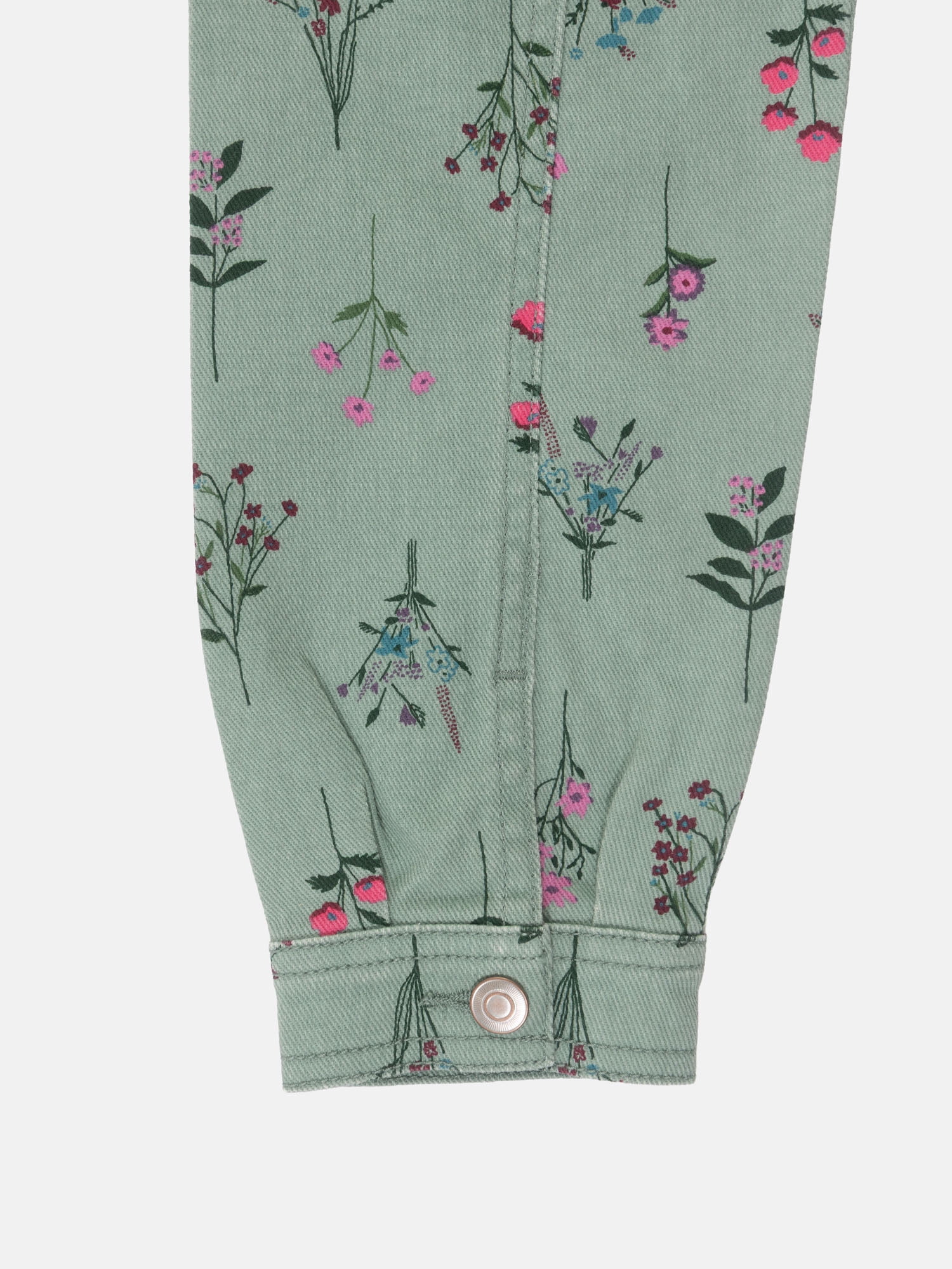Wonder Nation Girls Floral Print Bubble Jacket, Sizes 4-18 & Plus
