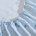 thumbnail image 7 of Wrangler Cowboy Pinstripe Light Blue Queen Sheet Set, 7 of 7