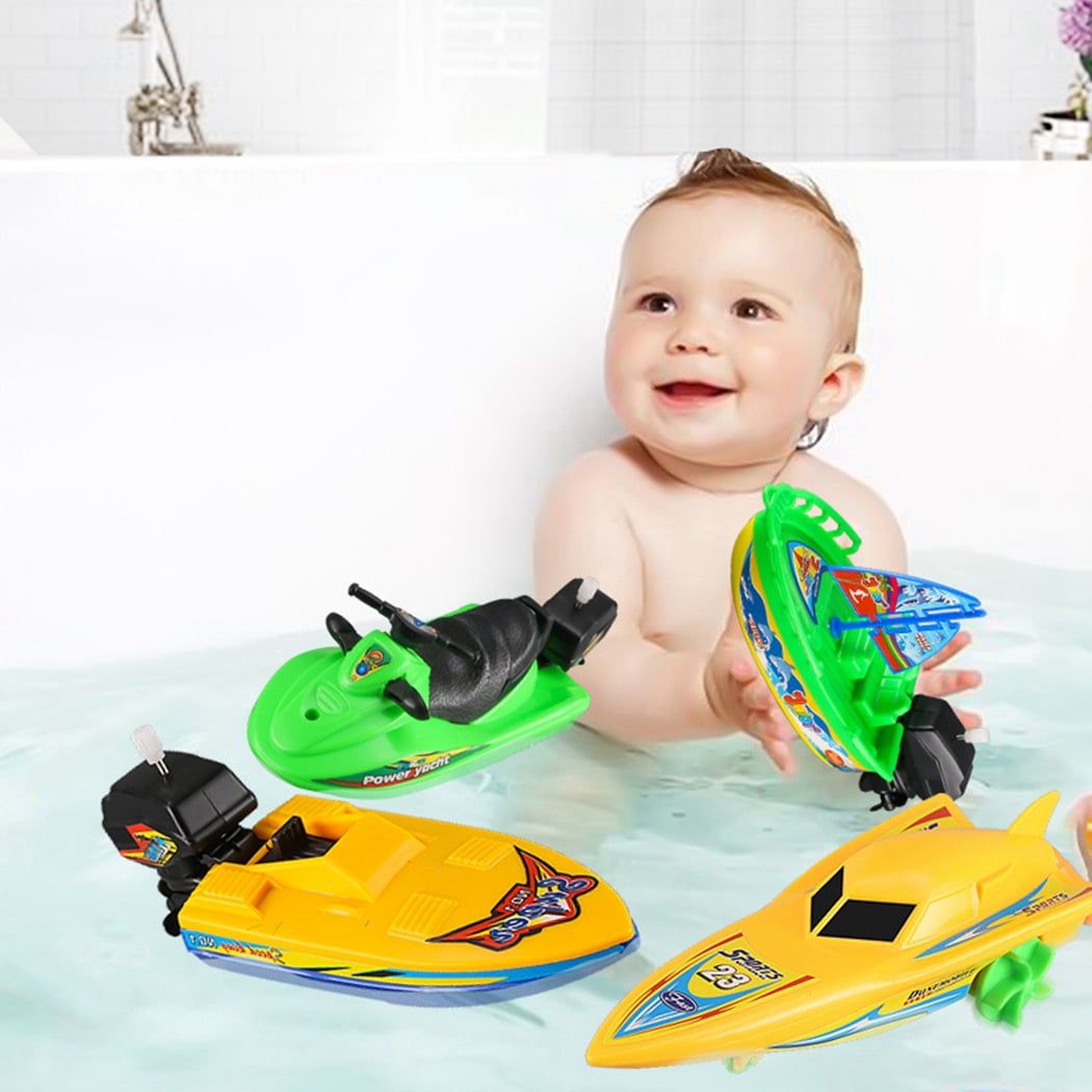 2pcs Battery Operated Water Boat Toy Baby Children Bathtime Toys Classic 