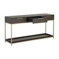 thumbnail image 4 of Sunpan Rebel 63" Contemporary Wood Console Table in Gold/Charcoal Gray, 4 of 10
