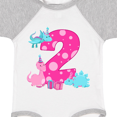 thumbnail image 4 of Inktastic Dinosaur Party-second Birthday Girls Baby Bodysuit, 4 of 5