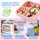 thumbnail image 2 of Rinwoc Bento Box [tamaño de porción], paquete de 3 recipientes para refrigerios con 3 compartimentos para preparación de comidas y almuerzo sobre la marcha [escuela, trabajo, viaje], recipiente para a, 2 of 5