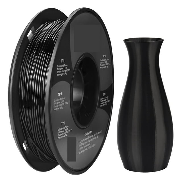 Flexible TPU Filament 1 Spool 0.5kg 1.75mm Softness TPU Filament For 3D Printer ,Easy to Use
