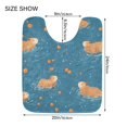 thumbnail image 5 of Yayeee Bath Rug for Bathroom Floor Non Slip Rectangle Fluffy Soft Absorbent Mat, 16"x24", Capybaras Swimming, 5 of 7