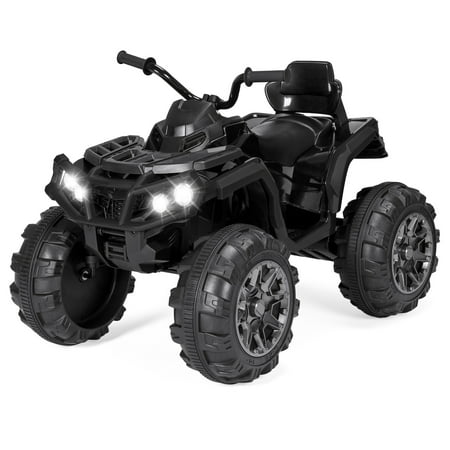 Best Choice Products 12V Kids Battery Powered Electric Rugged 4-Wheeler ATV Quad Ride-On Car Vehicle Toy w/ 3.7mph Max Speed, Reverse Function, Treaded Tires, LED Headlights, AUX Jack, Radio - (Best Car For Short Heighted Person)