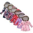 thumbnail image 2 of YTDSCS Toddler Kids Girls Winter Waisted Coats Hooded Warm Outerwear Thickened Cotton Coat Jacket for Girls 4-10+ Years Old, 2 of 9
