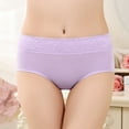 thumbnail image 2 of Breathe Cotton Brief Underwear for Women Mid-Rise Floral Postpartum Hipster Ladies Lace Panties Girls Full Coverage Briefs Cotton Stretch Briefs, 2 of 6