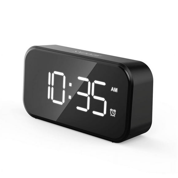 Petit Réveil Numérique pour les Gros Dormeurs avec Alarme de 100dB Supplémentaire Alarme Chargeur USB Réveil pour Chambre à Coucher