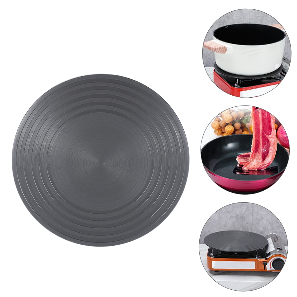 Soimiss Black Aluminum Heat Diffuser Cooking Plate for Kitchen and Even Heat Distribution 24cm