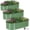 Olive Green, variant on INNOSTAGE Raised Garden Bed Kit Oval Rustproof Metal 3 pack 4x2x1ft for Garden and Patio