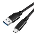 thumbnail image 1 of Cable de datos USB a tipo C Cable de carga carcasa de aluminio Cable de alta velocidad Cable de datos de disco duro carga rápida, 1 of 1