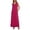 Hot Pink, variant on Maxi Dress Summer Dresses 2026 Beach Vacation Clothes Sleeveless Sundresses with Pockets Boho S-2XL