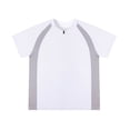 thumbnail image 7 of SCSAlgin Men's Short Sleeve Round Neck Basketball Training Sport T-Shirt Color Block Running Fitness Top, 7 of 7
