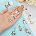 thumbnail image 3 of 12Pcs Cat Theme Paperclips 1.5~2.3 Inch Metal Paper Clip with Alloy Enamel Cat with Moon Pendant Paperclip Bookmark for Paper Document Note Sorting and Organizing - 12 Styles, 3 of 6