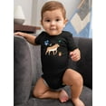 thumbnail image 2 of Funny Kiddie Antelope Drawing Bodysuit Infant -Image by Shutterstock,  24 Months, 2 of 4