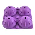 thumbnail image 3 of Paokuoon Ice Tray Reusable 4 Cavity Ice Cube Silicone Mold Food Grade Ice Ball Making Tray with Lid, 3 of 7