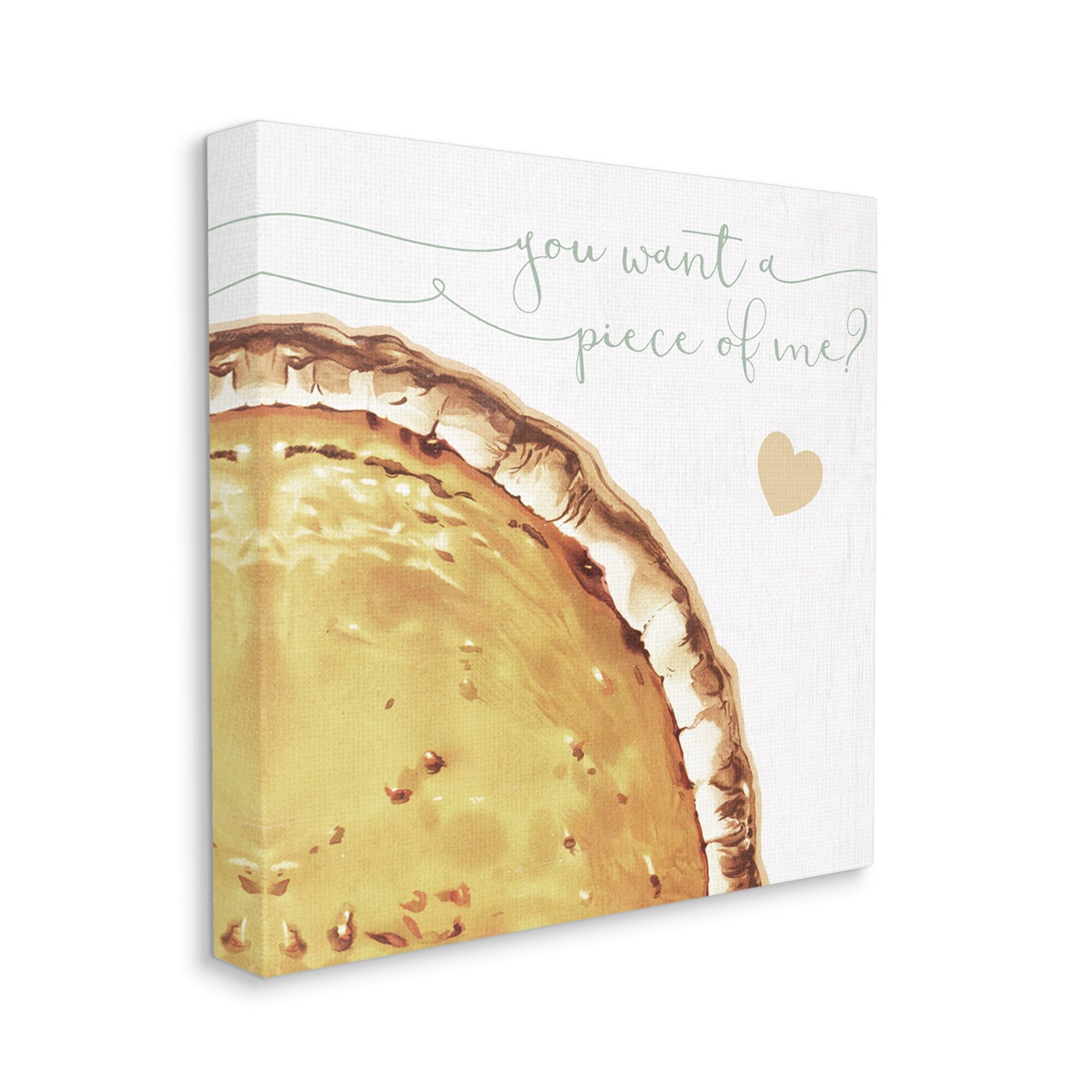 Stupell Industries Want a Piece Of Me Funny Pumpkin Pie, 36 x 36,Design by Daphne Polselli