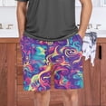 thumbnail image 7 of joogoo Mens Swim Trunks Graffiti Beach Shorts Drawstring Elastic Waist Swimwear Bathing Suits XXL, 7 of 7