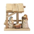 thumbnail image 1 of 1 pieza de figuras de la Natividad de Cristo, estatua del Niño Jesús, adorno en miniatura del pesebre. cabina de figura de madera, 1 of 9