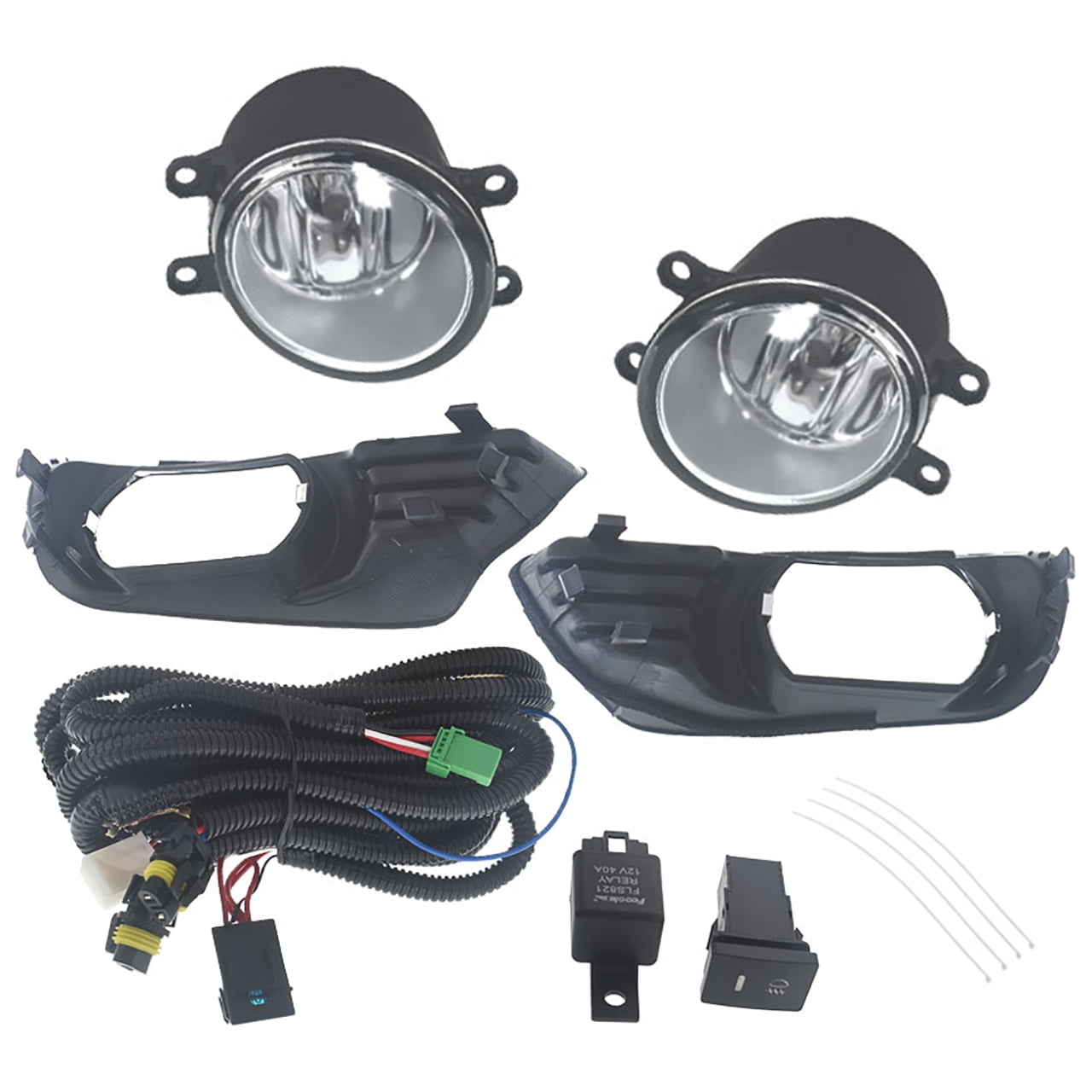 labwork Pair of Fog Light Lamp Assembly TO2593123 TO2592123 Fit for 2007 2008 2009 Toyota Camry, Front Left & Right