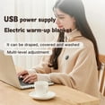 thumbnail image 5 of LmnLft Portable Heated Shawl, Heated Shawl Wraps for Women & Men, 3 Heating Levels USB Heated, Washabel Soft Zipper Blanket Shawl for Winter Spring, 5 of 9