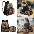 thumbnail image 4 of Bulopur Black Cat Print Kids Backpack Set 4 Pcs Floral Breathable Kids School Bag with Lunch Box, Pencil Case and Water Bottle Cover for Cat Lover Girls, 4 of 7