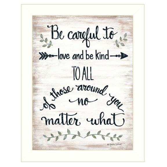 TrendyDecor4U Be Careful By Annie Lapoint Framed Print ALP1663-712W