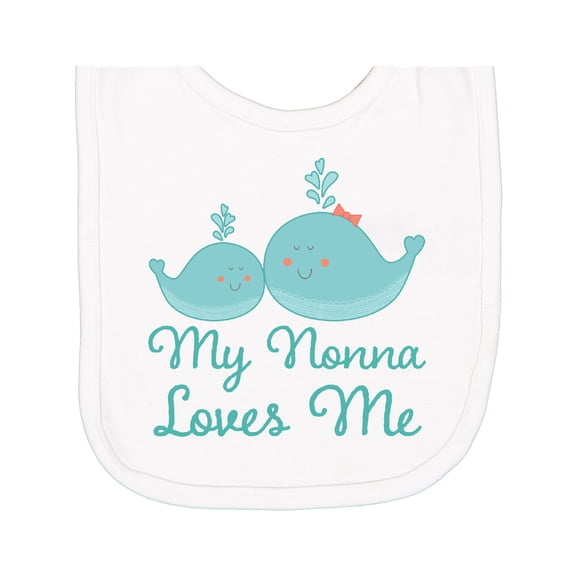 Inktastic My Nonna Loves Me Newborn Bib
