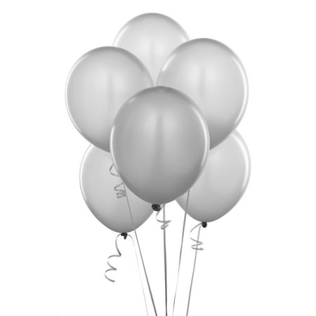 Silver Balloons (6 count)