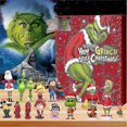 thumbnail image 3 of 2025 Advent Calendar Grinch Advent Calendar Christmas Blind Box 24-piece Gift Green Monster Countdown Halloween Blind Box, 3 of 5