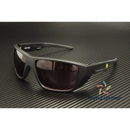FERRARI SCUDERIA FZ6012U 504 1E Matte Black Red 61 mm Men's Sunglasses