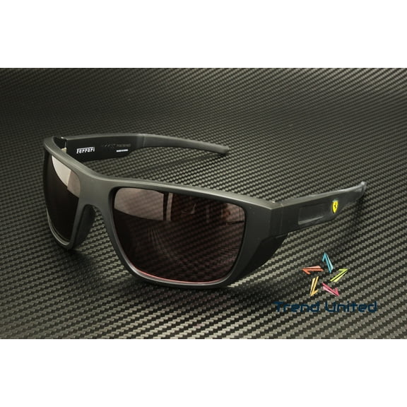 FERRARI SCUDERIA FZ6012U 504 1E Matte Black Red 61 mm Men's Sunglasses