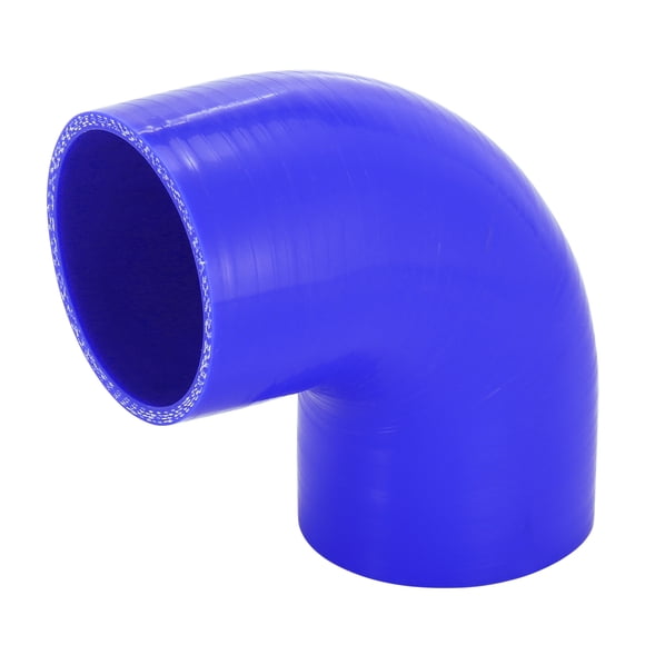 Unique Bargains Vehicle 51mm 2' ID 90 Degree Elbow Coupler Silicone Hose Intercooler Tube Black
