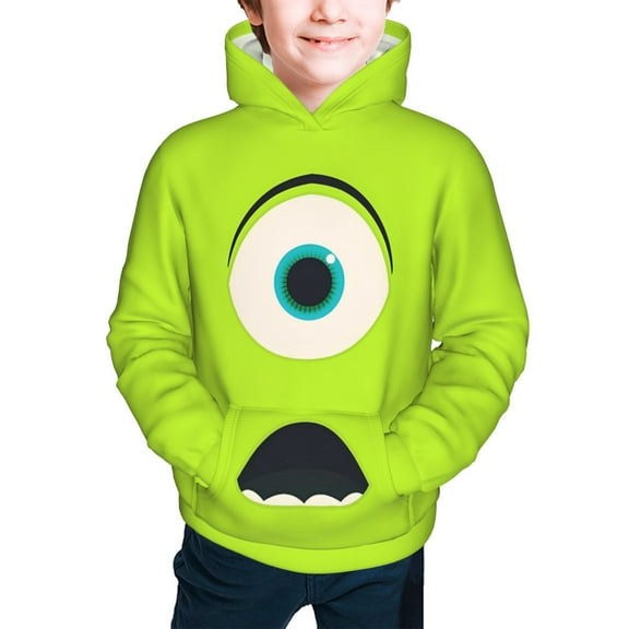 Monster Inc Girls Boys Graphic Hooded Sweatshirt Sizes 7-20 Pullover Sweatshirt Monster Inc Merch Gifts for Kids Teens