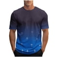 thumbnail image 1 of Camisetas de Manga Larga para Hombres, Camiseta Deportiva de Impresión Casual de Nueva Moda, Blusa de Cuello Redondo de Manga Corta, 1 of 9