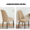 thumbnail image 4 of Lunxisen 1 Pcs Chair Covers for Dining Chairs Covers Removable Dining Room Chair Covers with Skirt Chair Slipcovers Washable Chair Protector for Kitchen Wedding Party Banquet, 4 of 9