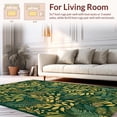 thumbnail image 2 of ODIKA 2'x3' Machine Washable Non-Slip Area Rug, Rustic Earthy Patterned High Traffic Rug, Green, 12983, 2 of 7