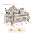 thumbnail image 5 of Best Master Furniture Tlerra Victorian Traditional Champagne Loveseat, 5 of 6