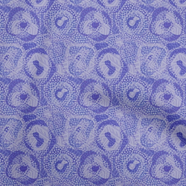oneOone Georgette Viscose Medium Blue Fabric Abstracts Sewing Craft Projects Fabric Prints By Yard 42 Inch Wide