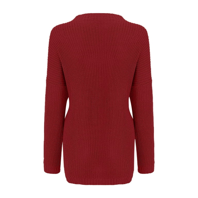 O-Neck Long-Sleeved Loose Bat Sleeve Sweater O-Neck Long-Sleeved Loose Bat Sleeve Sweater