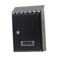 thumbnail image 1 of Buzón de correos metálico con cerradura para oficina, exterior, Famerhouse Negro, 1 of 9