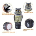 thumbnail image 2 of generic Owl Scarecrow Decoy 360 Rotating Head Realistic Sounds Garden Protector, 2 of 5