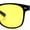 Shiny Black, variant on Mens Night Driving HD Yellow Lens Classic Plastic Horn Rim Sunglasses Shiny Black