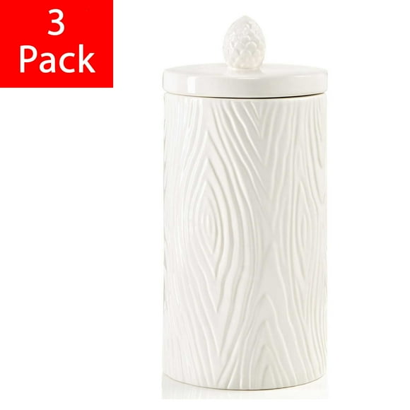 Jay Imports Merry and Bright Large Canister, 3-pack