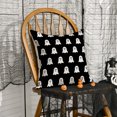 thumbnail image 6 of Sm:)e Black Ghost Halloween Pillow Covers 18x18 Inch Set of 2, Cushion Covers for Sofa Home Decor, 6 of 6