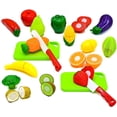 thumbnail image 3 of Juego de simulación de frutas y verduras para niños, casa de juegos de cocina, juguetes educativos, 3 of 4
