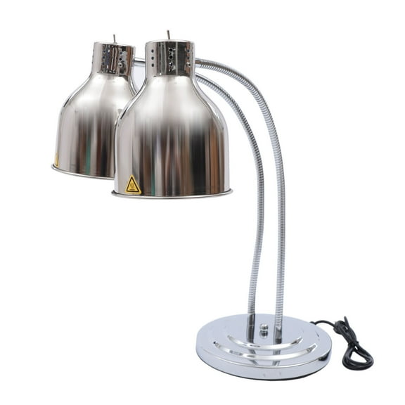 Food Heating Lamp for Commercial Use, Food Heating Warmer Lights with Dual 250W Bulbs Buffet Food Warmer Light 110V