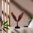 thumbnail image 1 of Escultura de estatua de ala extendida de resina BLESIY adorno Feng Shui para sala de estar rojo estatua del pensador, 1 of 8