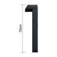 thumbnail image 2 of 4inch/10cm 3D Black Self-Adhesive For Home Mailbox Hotel Address 0 To 9 Door Label Number Plate Sign Numeral Tag NUMBER 6, 2 of 8